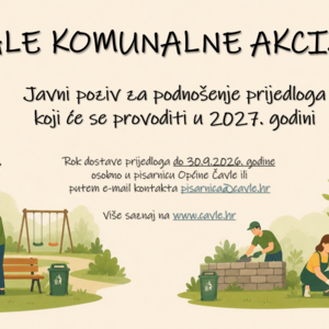 Javni poziv za podnošenje prijedloga za provođenje ˝Malih komunalnih akcija ˝u 2027. godine
