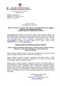 Obavijest o radu Matičnog ureda Čavle 