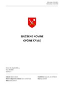 Službene novine Općine Čavle broj 5 / 2020 (31.03.2020.)