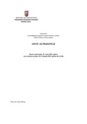 Upute za prijavitelje
