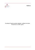 26 04 Program gradnje objekata i uređaja komunalne infrastrukture za 2020. godinu