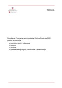 36 06 Programi javnih potreba Općine Čavle za 2021