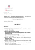 25 00 Dnevni red - 07. studenog 2019. godine u 18,00 sati, Dom kulture Čavle (vijećnica)